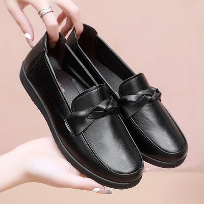 Туфли весенне-осенние модели для пожилых кожаные туфли мягкая подошва женские туфли удобные туфли для пожилых туфли на каждый день для среднего возраста