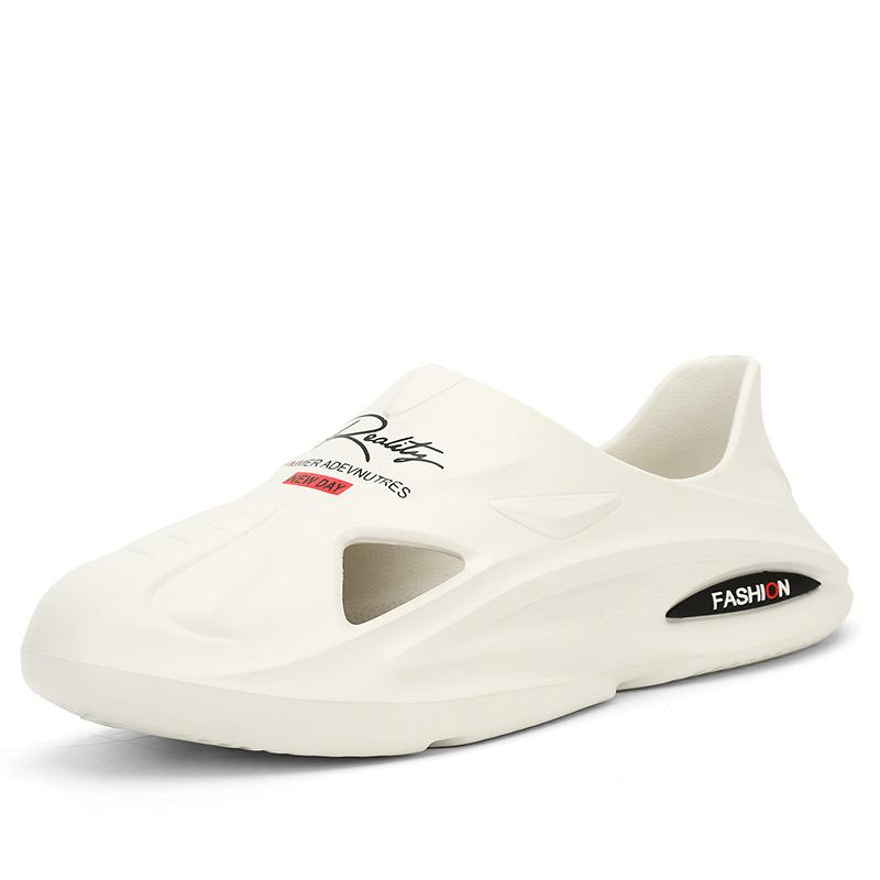 Популярные сандалии для наступания на дерьмо, мужские модные сандалии на толстой подошве, нескользящие, пляжная обувь, повседневная верхняя одежда, спортивные мужские тапочки