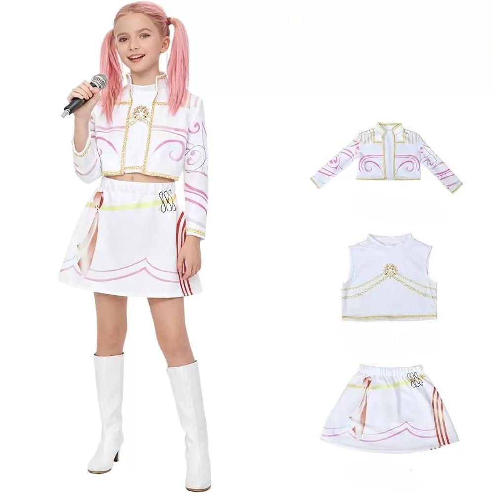 Новый Воин K Pop Маскарад Костюм Руми Косплей Зои Одежда Миры Черный 3D Печать Девичья Группа Женские Костюмы на Хэллоуин Наряды