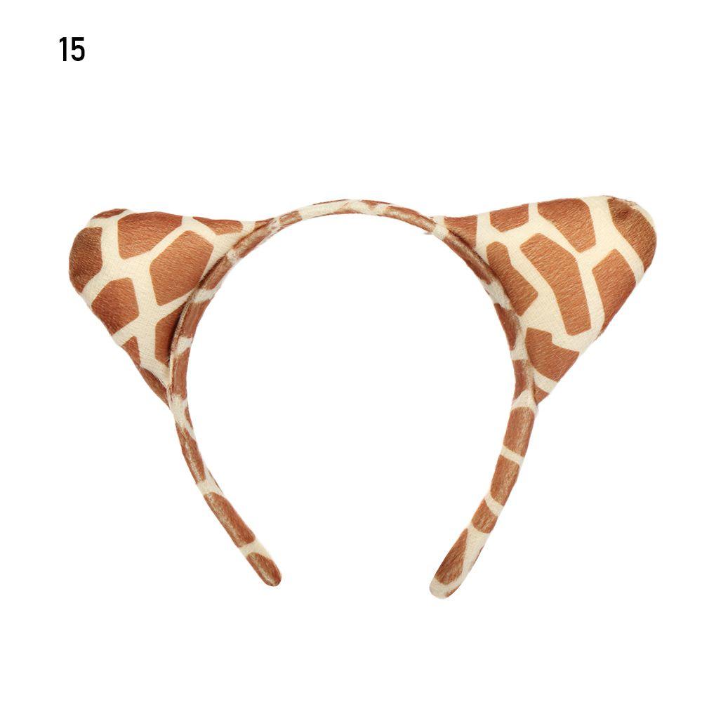 Birthday Cosplay Plush Dog Zebra Hair Accessories Hair Band Animals Ears Headband Party Supply