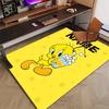 Custom Tweety Mat Personalized Name, Polyester Washable Indoor Entryway Rug, Gift for Christmas, Easter, Thanksgiving Day