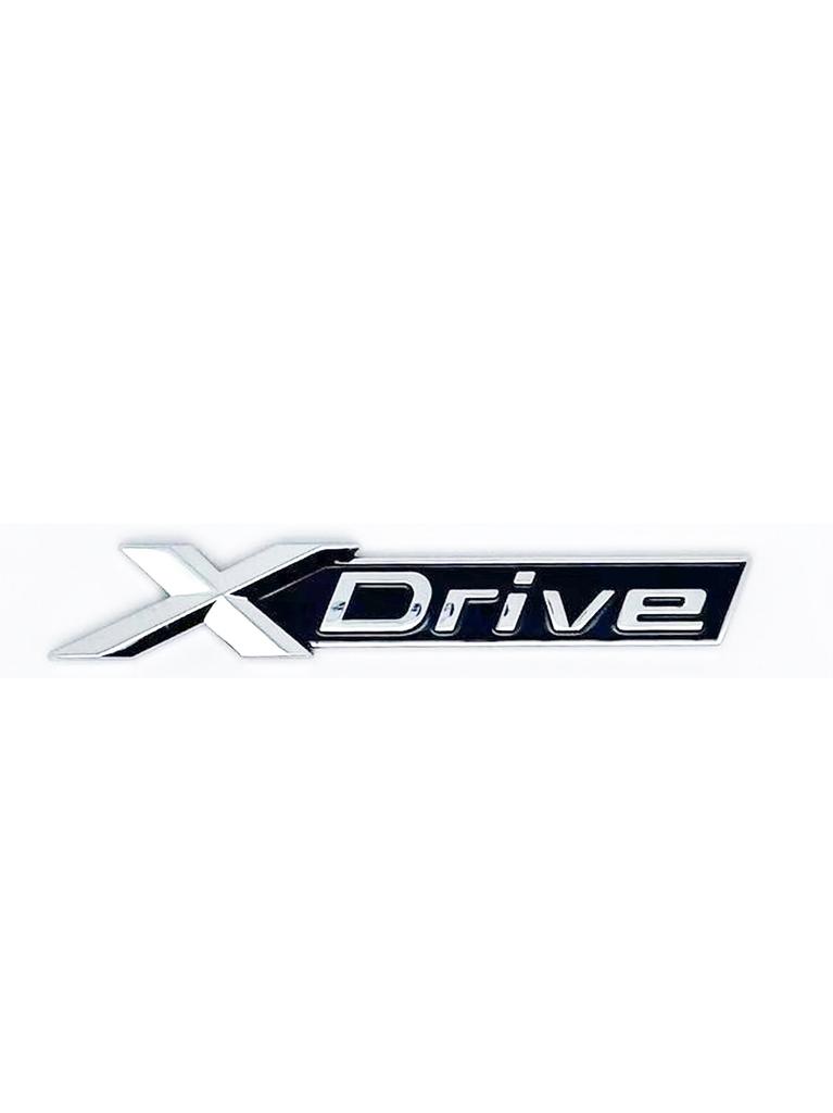 AAAOQ1 New Chrome Black Fender & Trunk Emblem Sticker for BMW 3/4/5/6/7/8 Series X3/X4/X5/X6/Z4/GT - SDrive/XDrive/EDrive Badge Decal
