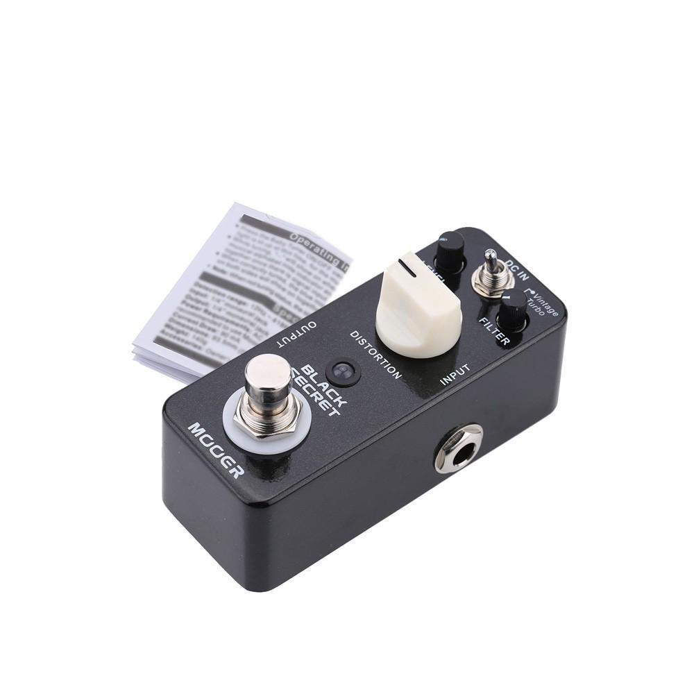 Педаль эффектов для электрогитары Mooer Black Secret Micro Mini Distortion True Bypass