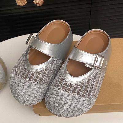 Новая обувь с вырезами, дышащие клоги, носки, обувь на толстой подошве, увеличивающая рост