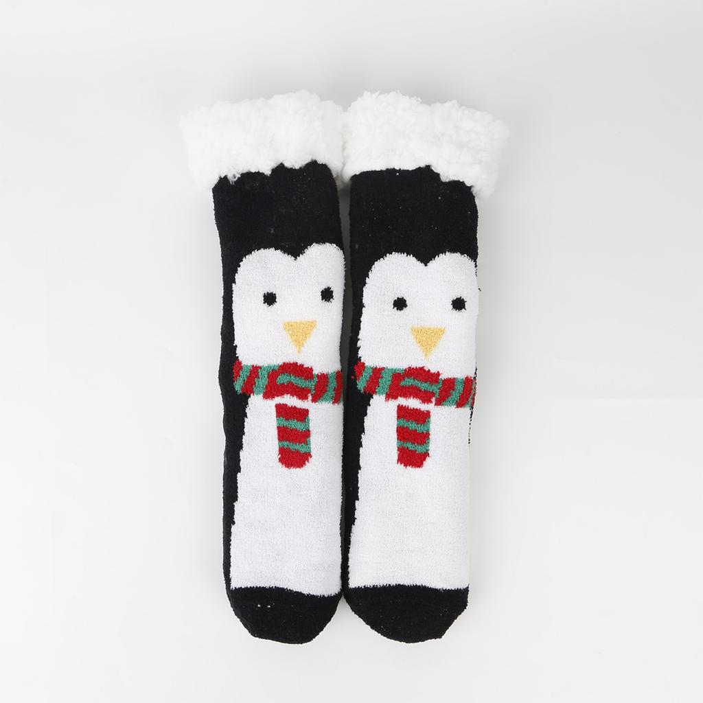 Ladies' Thick Coral Fleece Snow Socks, Lamb Fleece Sleep Socks, Mid Tube Floor Socks, Christmas Gift Socks