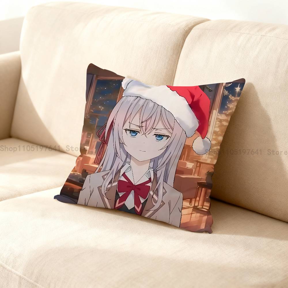Anime Cute Alya RRoshidere Pillow Case For Sofa Decor Car Office Room Printing Cushion Cover Decorations and Protector