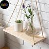 Wood Swing Hanging Rope Wall Mounted Floating Shelves