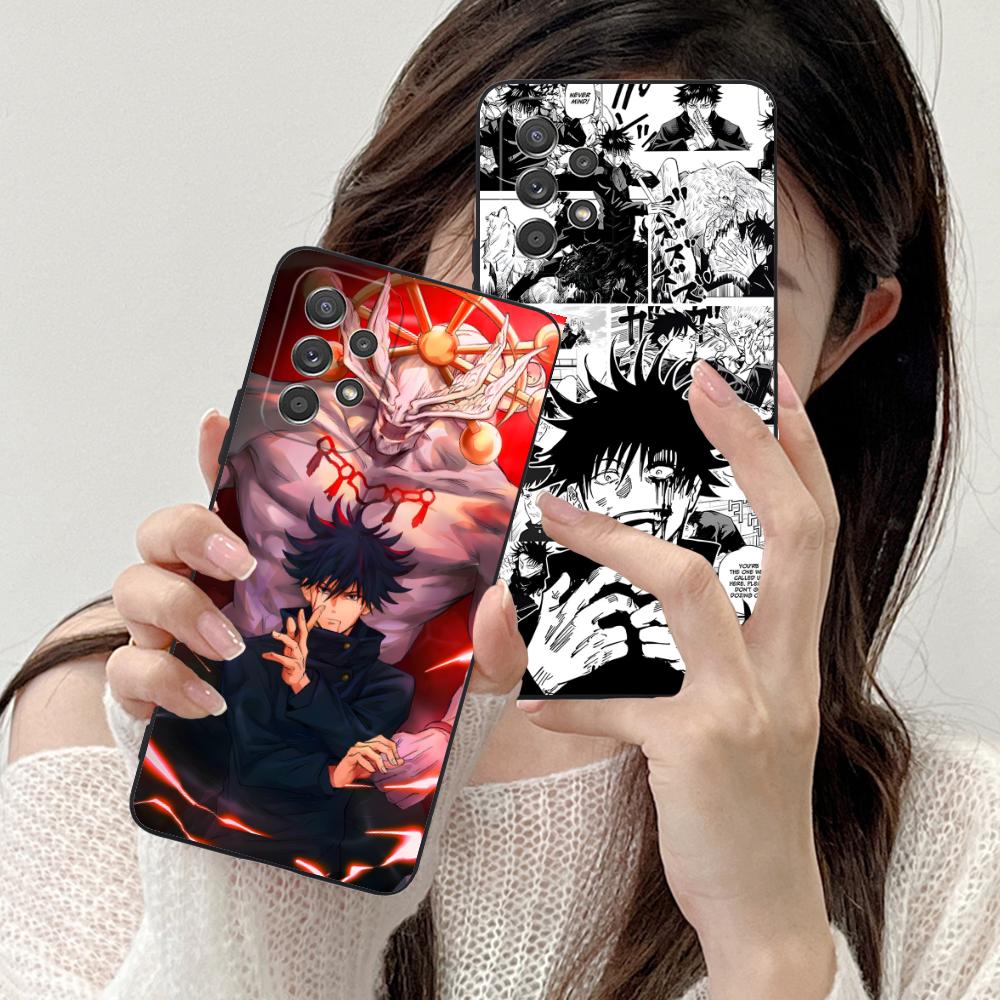 Чехол для мобильного телефона Jujutsu Kaisen Мегуми для Samsung Galaxy A56 55 54 53 52 51 36 35 34 23 16 15 5G Цветной чехол Чехол для мобильных телефонов