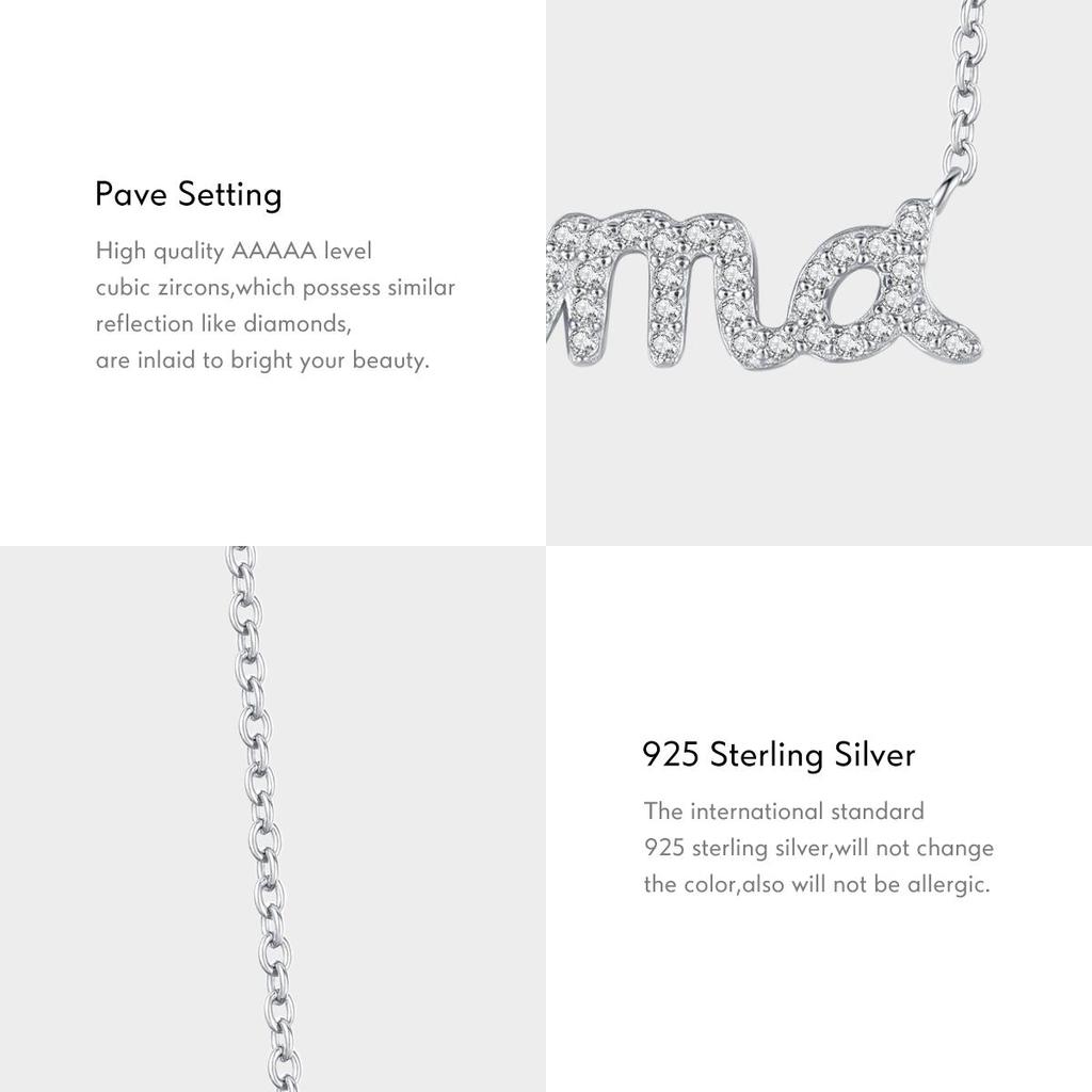 MODIAN 925 Sterling Silver Pave Setting CZ Sparkling Pendant Necklaces Trendy Gold Color Link Chain For Women Fine Jewelry Gifts