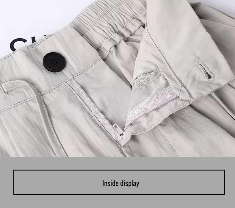 Женские брюки карго парашюты в американском ретро стиле 2025 - быстросохнущие, с высокой посадкой, свободного кроя