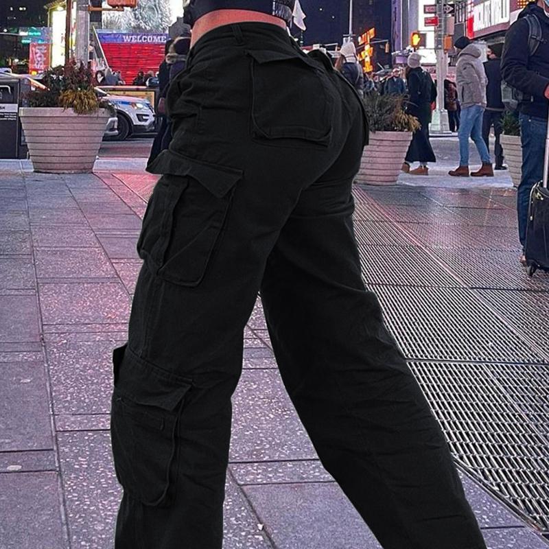 Высокая талия Модный уличный стиль Женские джинсы Повседневные брюки Трендовая рабочая одежда Длинные брюки Удобный крой Джинсовые брюки