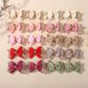 2Pcs/set Baby Dovetail Bow Hair Clips for Women Girls Handmade Glitter Bowknote Hairpins Daily Bowknot Headwear Hair Accessories