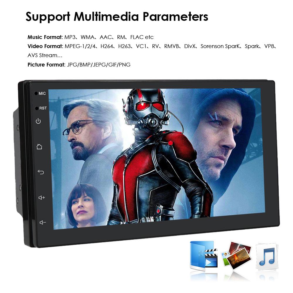 Автомобильная магнитола Hizpo 2 ГБ + 32 ГБ Carplay 7 дюймов 2 Din Android Универсальный автомобильный мультимедийный плеер Стерео 2Din Видео Автомагнитола Штатная стереонавигация GPS WiFi