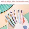 Macaron 6 Color Ballpoint Pen Student Press Pen Multi Color Oil Pen Color Handbook Special Pen 6ml