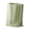 Pleated Paper Bag Vase Bud Decors Organizer Desk Boho Plant Pot Holder Flower for