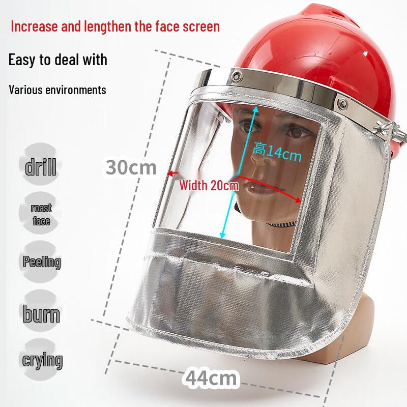 Термостойкий лицевой щиток из алюминиевой фольги