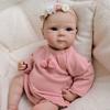 Beautiful Girl Reborn Baby Doll Bettie 18'' 48cm Soft Full Vinyl Simulation Doll Handmade Painted Hair Lively Newborn Doll Holiday Gift for Children