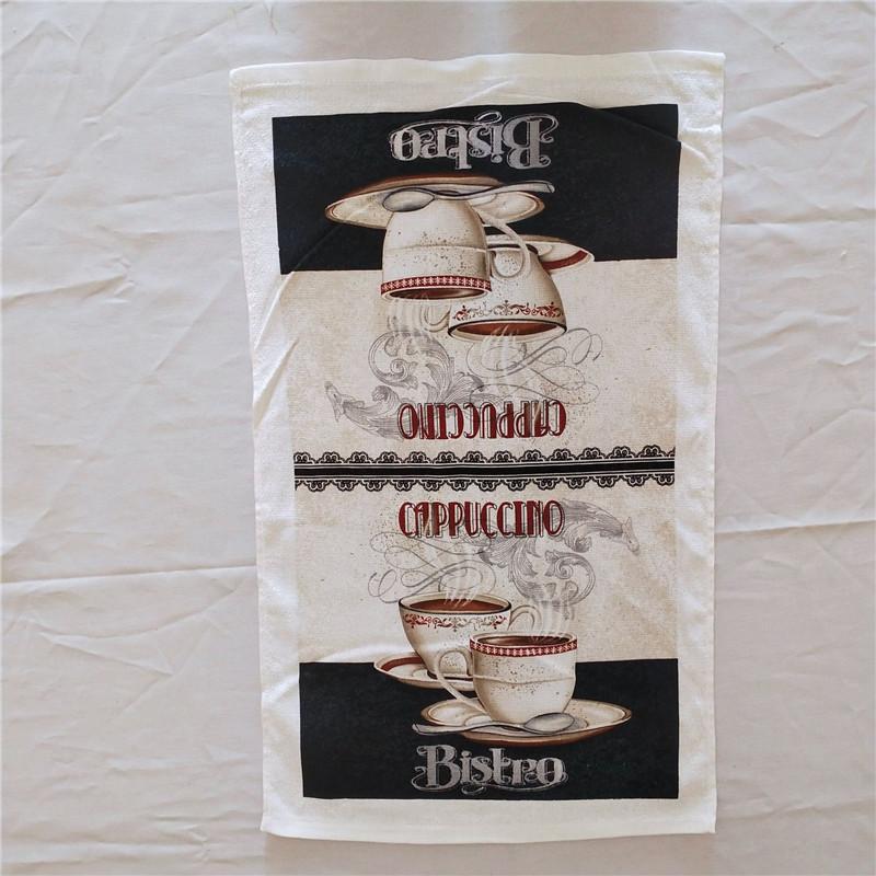 1 шт. Рождественская серия Печатное хлопковое кухонное полотенце Кухонное полотенце Инструмент для уборки Декор для рождественской вечеринки Подарок