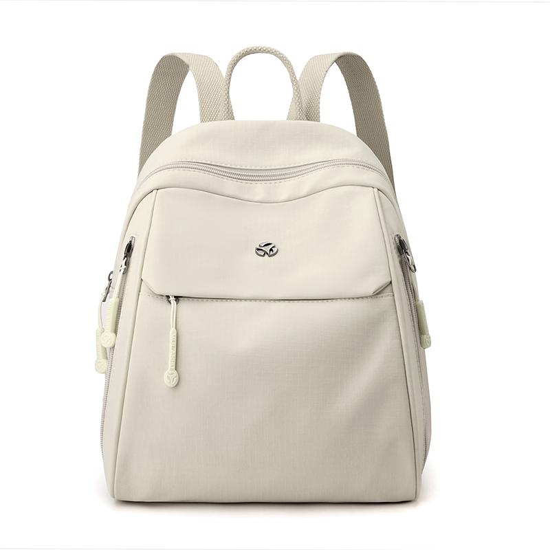 Женский рюкзак с несколькими карманами, большой вместимости, однотонный, легкий, студенческий, дорожная сумка