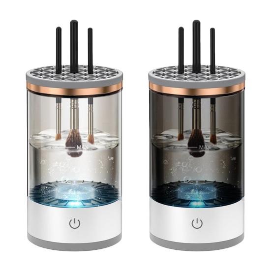 Электрический очиститель для кистей для макияжа USB Автоматическая машина для чистки косметических кистей Многофункциональная сушилка для косметических кистей Держатель Контейнер для мытья инструментов