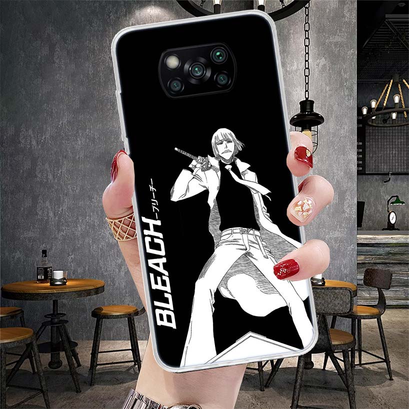 Bleach Синдзи Хирако Мягкий чехол для телефона для Xiaomi Redmi 15C 15 13C 13 Poco X5 X6 X7 F7 Ultra M7 12C 12 10 10C 9C 9A 9T 9 Fundas Po