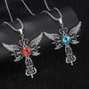 European and American Devil's Eye Cross Fashion Necklace Fashion Men's Hip Hop Pendant