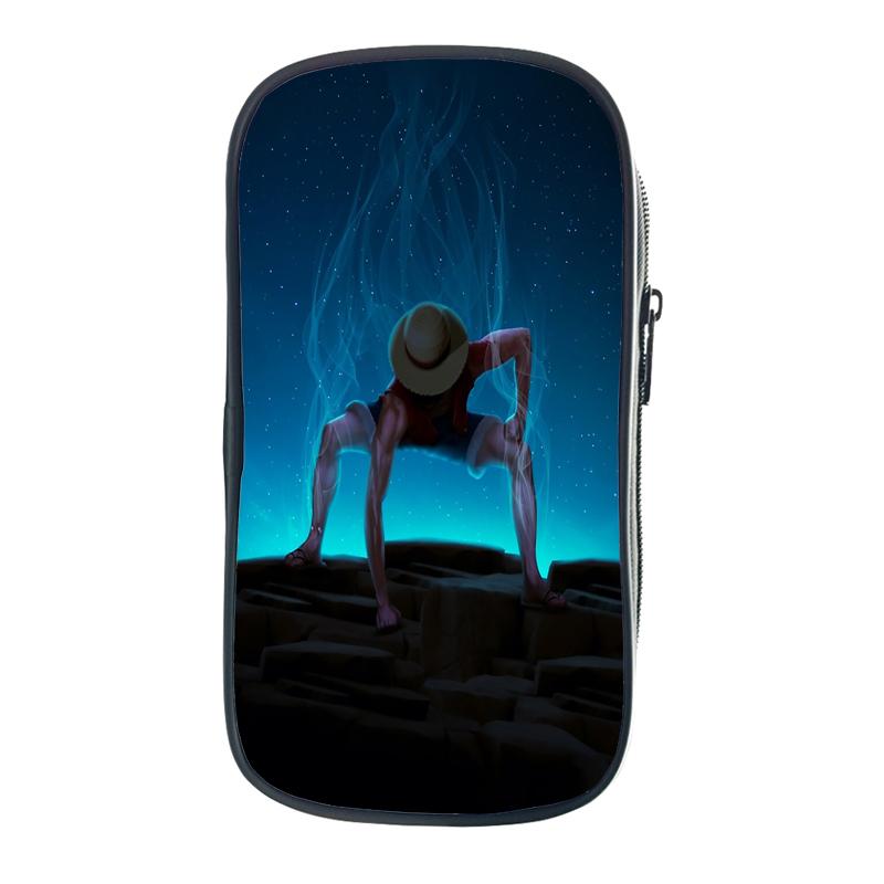 Цельная сумка-карандаш Зоро Луффи Чоппер Эйс, школьные чехлы для юридических школ, кавайная сумка-держатель для канцелярских принадлежностей, чехол для ручек, школьные принадлежности для студентов