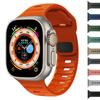 Силиконовый ремешок для Apple Watch Ultra 2 Band 44 мм, 49 мм, 45 мм, 42 мм, 40 мм, 41 мм, 38 мм, спортивный браслет Correa iwatch Series 7, 6, 3 se, 8, 9