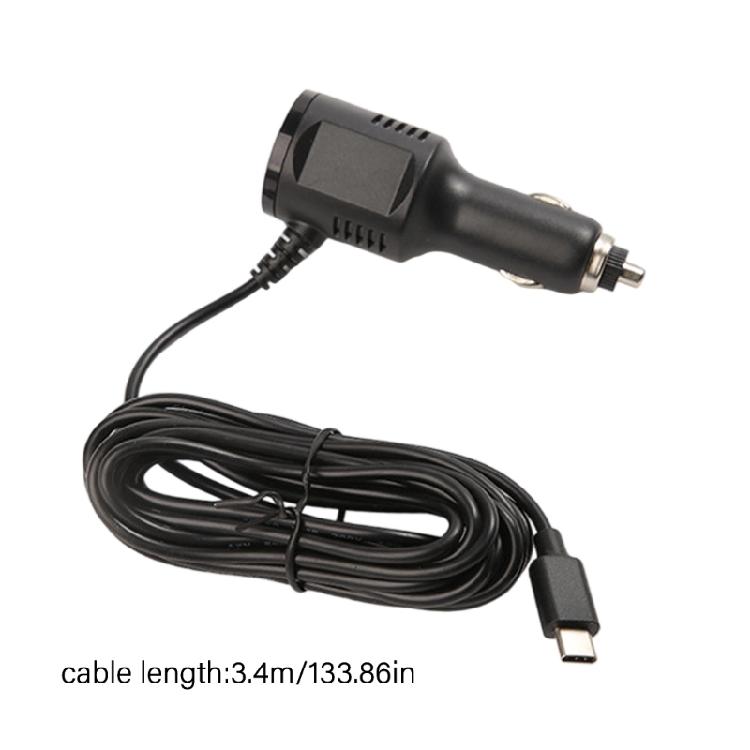 Extra Long Car Charger Type C To USB 5V1A Smartests Current Distribution For Multiple Devices In Trucks SUVs