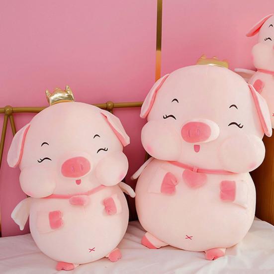 Изысканная плюшевая игрушка «Свинья», ПП, хлопковая корона, ангел-компаньон, мягкая кукла, подушка, плюшевая свинья