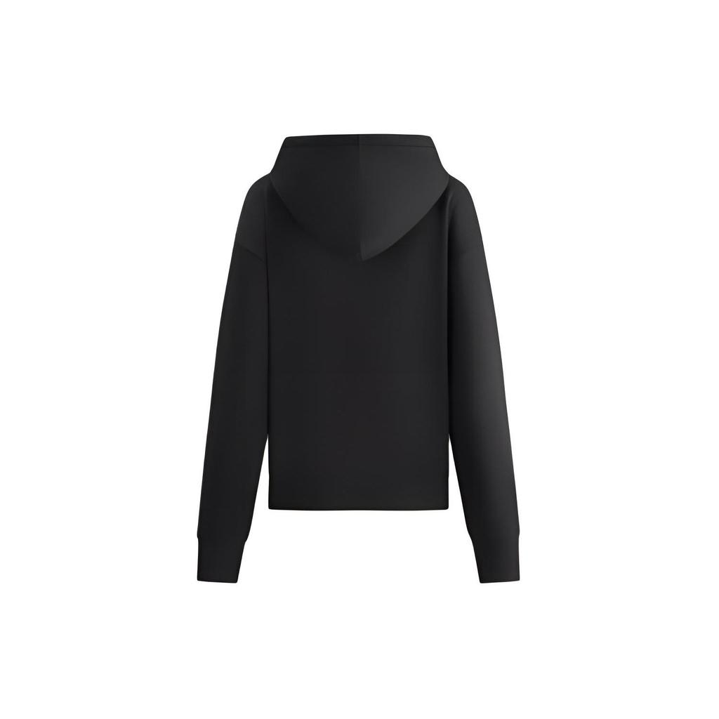 Emporio Armani EA7 Осень/Зима 23 Однотонная куртка-бомбер с капюшоном на молнии с длинным рукавом Женские куртки Черный 6RTM28-TJPLZ-0200