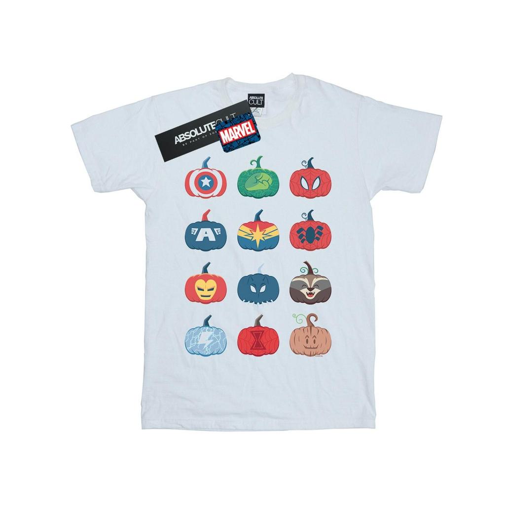 Marvel Mens Avengers Pumpkin Icons T-Shirt