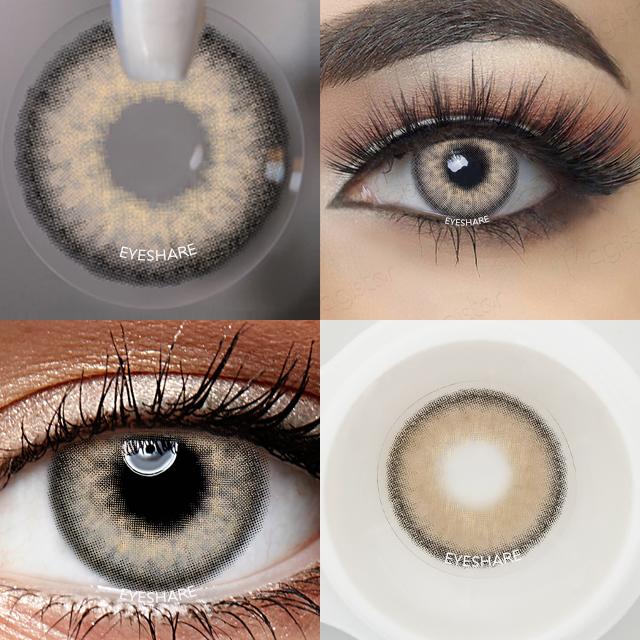 Eyeshare Natural Color Lens Eyes 2pcs Color Contact Lenses For Eye Blue Beauty Contact Lenses Eye Yearly Cosmetic Color Lens