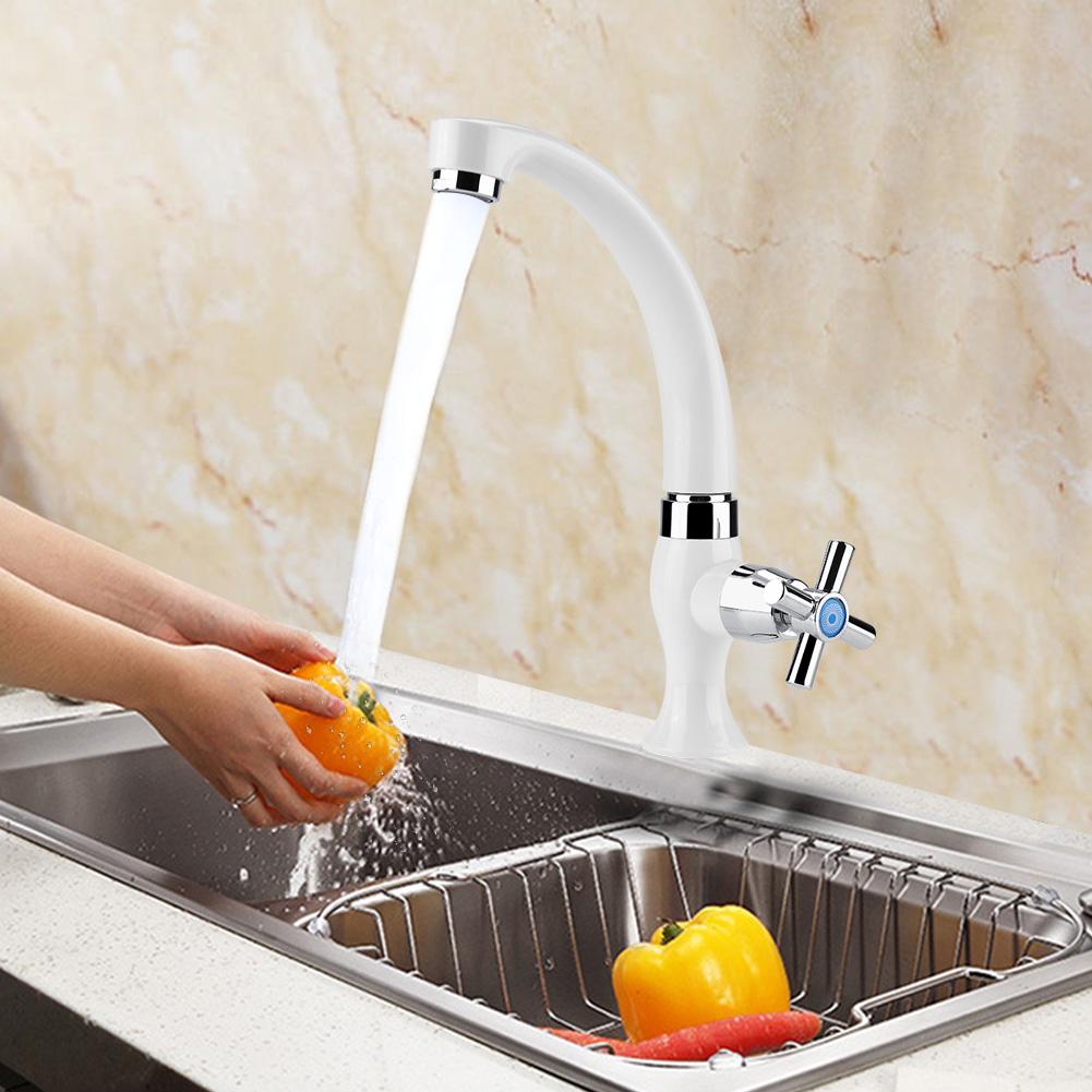 Пластик ABS Однорычажный Холодный Водопроводный Кран Аксессуары для Кухонной Раковины Ванной Комнаты G1Celsius2(Прямо)