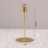 Stable Base Candlestick Golden Desk Candle Ornament Simple Candle Holders  Living Room Decor
