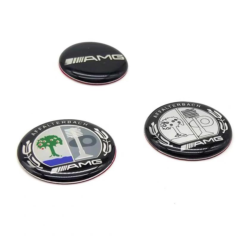 AABGT1 Aluminum 29mm Car Multimedia Knob Badge Stickers for Mercedes Benz W124 W140 W163 W202 W203 W204 W205 CLA CLK CLS GLA GLC