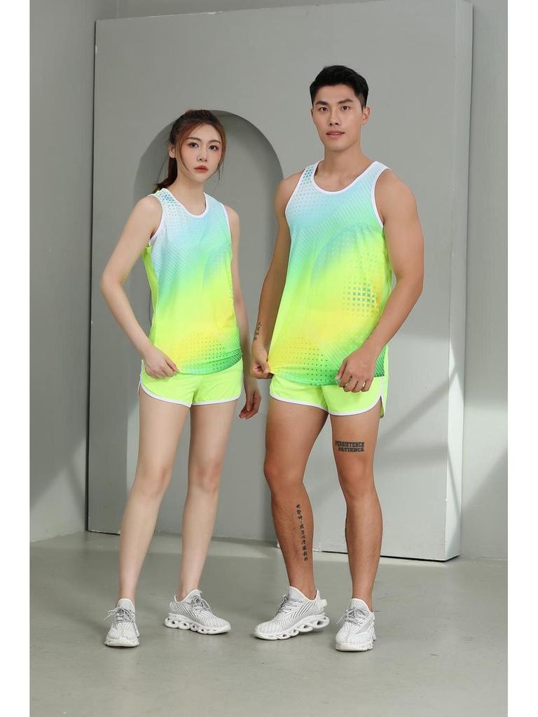 Мужской и женский летний комплект тренировочной формы для марафона