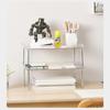 Desk Bookshelf Organizer Holder Desktop Storage Shelf Stackable Files Shelf Table Sundries Rack