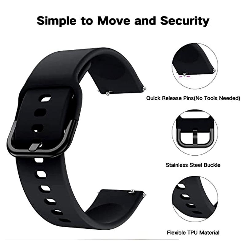 Силиконовый ремешок Для Amazfit GTS/2/2e/4/3/GTS2 Mini/GTR 4/47мм/GTR2/2e/stratos 2/3 20мм/22мм Браслет для часов Amazfit bip 6 5 3 ремешок
