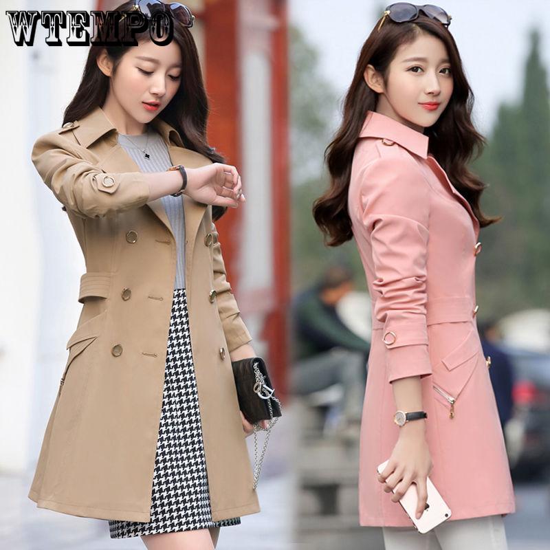 Long Sleeve Warmth Windbreaker Large Size Woolen Coat Spring and Autumn Large Size Woman's Clothing