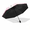 1pc Pink Bunny with Bowknot Automatic Opening Folding Umbrella - 8 Bone Iron Frame, Suitable for Fans, Travel, Daily Use, Gift for Fans.T039