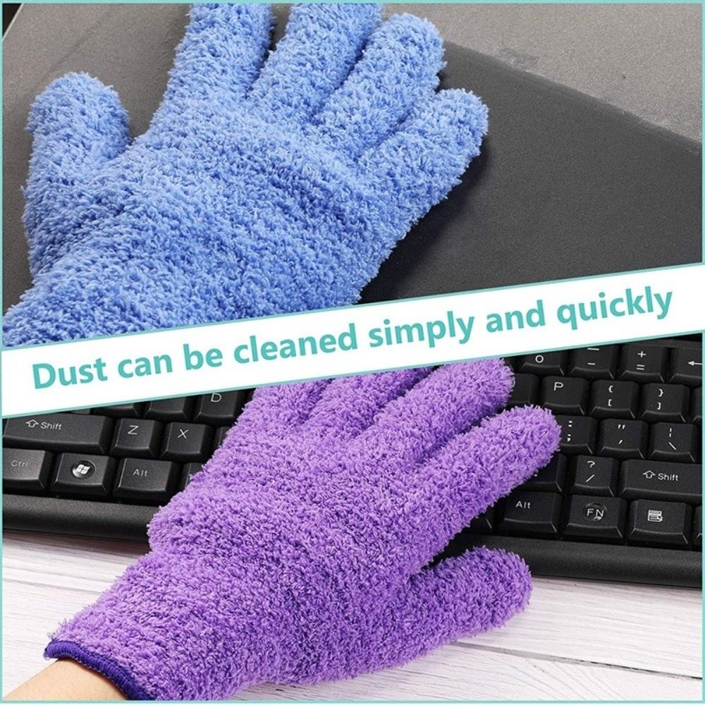 1 Pair Absorbent Dust Removal Gloves Comfortable Household Gloves  Furniture Care