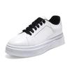 Men's Shoes Summer New Breathable Thick-soled Heightening Board Shoes Fashionable Versatile Sports and Leisure Shoes Men's White Shoes