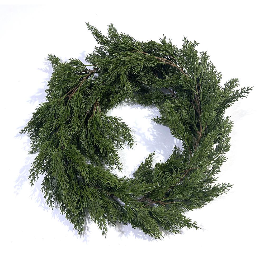 1.8 Meters Plastic Pine And Cypress Rattan Green Wedding Christmas Day Decoration Simulation Rattan Pine Needles Fake Plant Wall Hanging