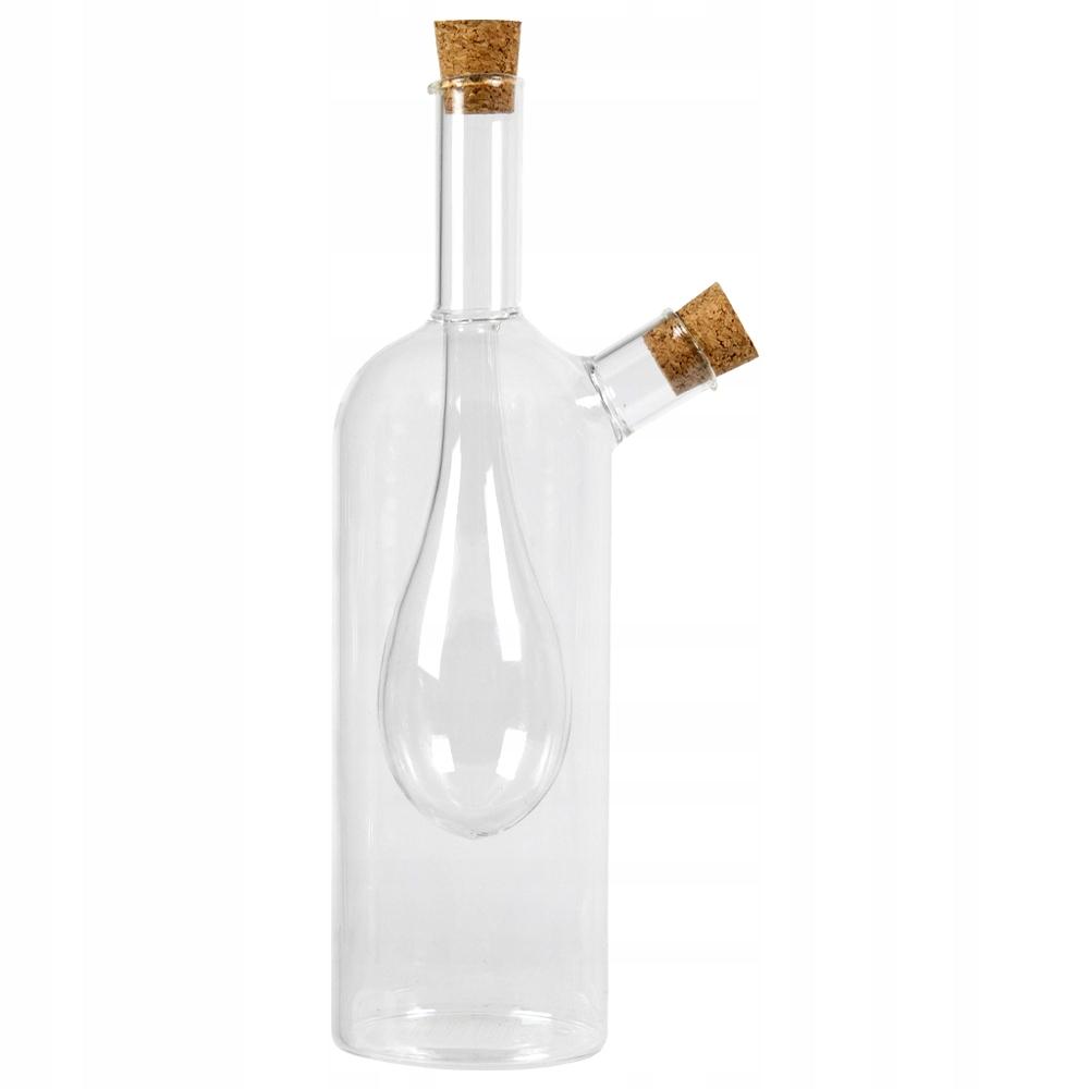 Ozdobna Butelka Kropla 220 Ml Podwójna Do Oliwy Octu 2W1 Na Wino Nalewki