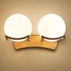 Modern Minimalist Wooden Wall Lamp for Bedroom and Aisle (Chinese and European Style)