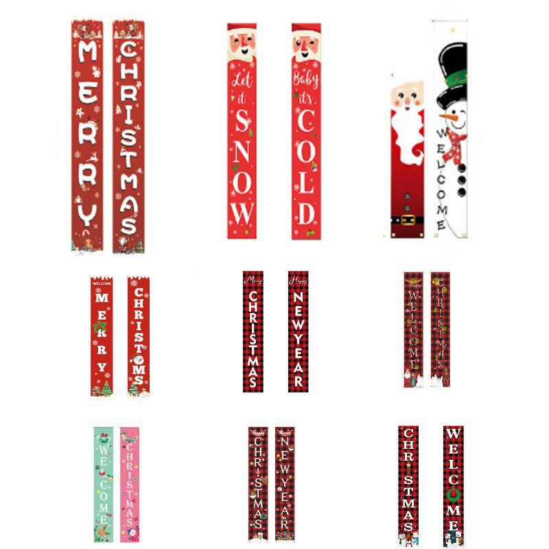 Яркий Рождественский Подвесной Знак Баннер Флаг Рождественский Декор для Вечеринки