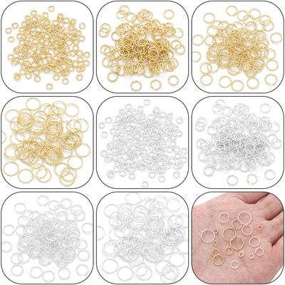 20 шт., медное кольцо с покрытием для резки резьбы, кольцо для DIY, ожерелье, браслет, серьги, изготовление ювелирных изделий, аксессуары для рукоделия