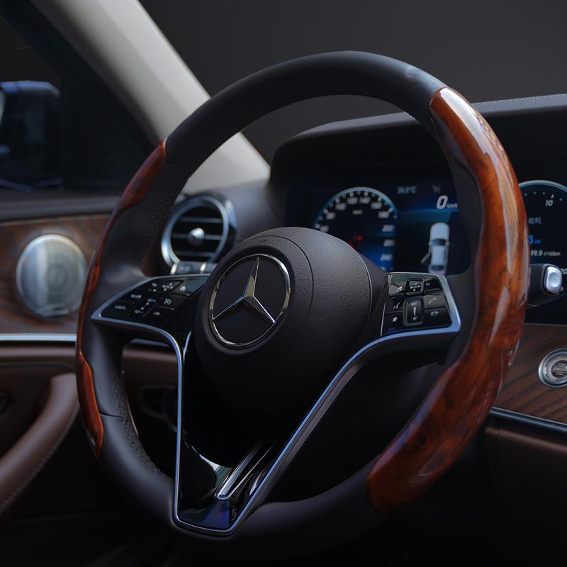 Чехол на руль автомобиля, нескользящий силиконовый чехол-усилитель на руль из красного дерева для 38 см 15 дюймов, авто