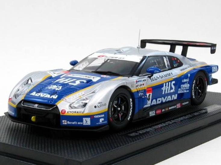 Ebro Scale HIS Advan Kondo Super GT500 2009 Round 7 Fuji Finished Model 1/43 GT-R (44234)